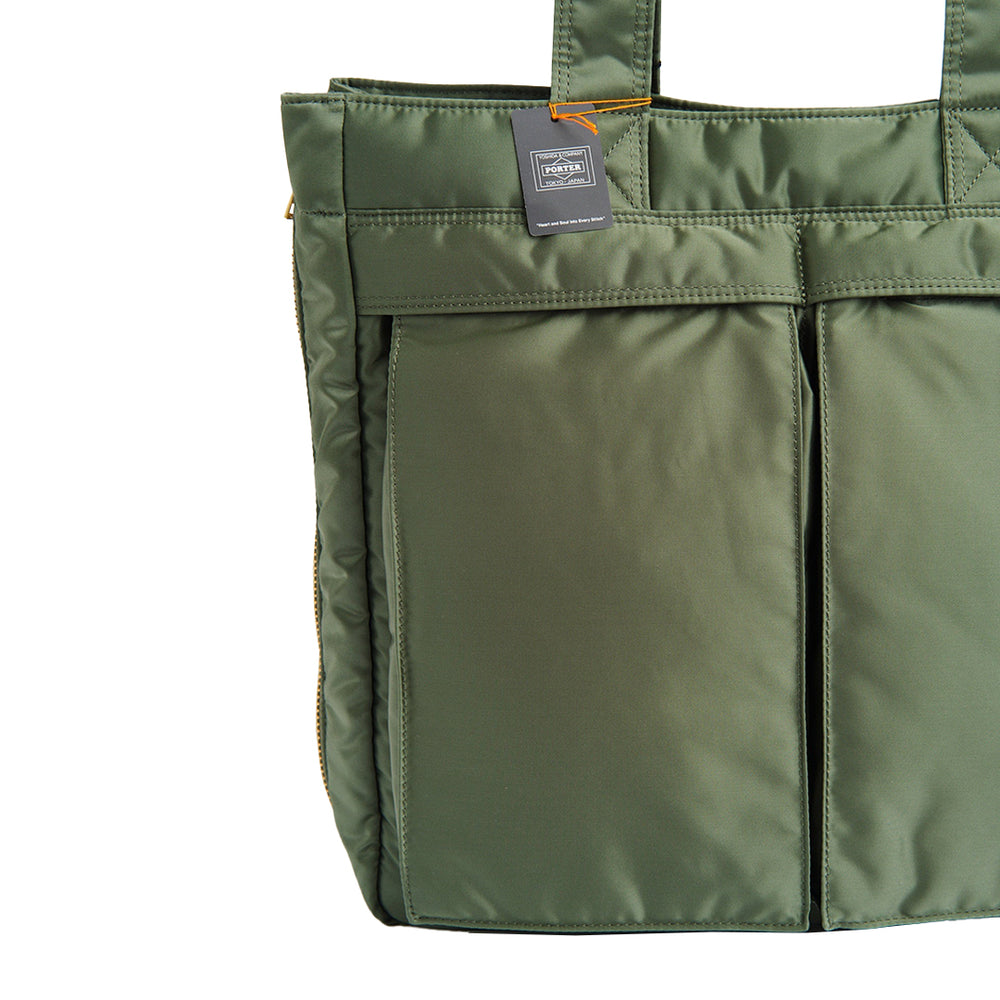 TANKER 2WAY TOTE BAG SAGE GREEN