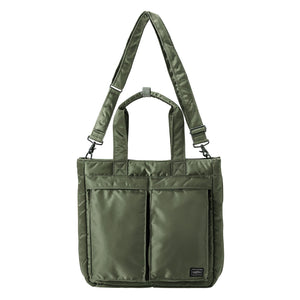 TANKER 2WAY TOTE BAG SAGE GREEN