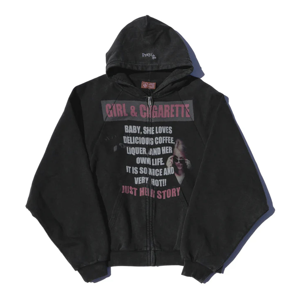 GIRL AND CIGARETTE HOODIE