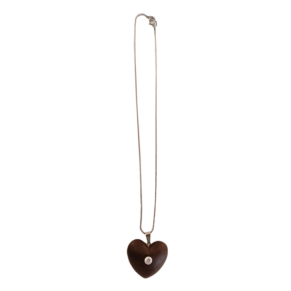 AMOUR CHAIN NECKLACE CHOCOLATE