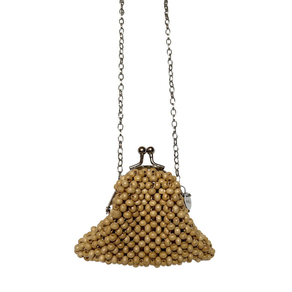 Suzanne pouch necklace Wood