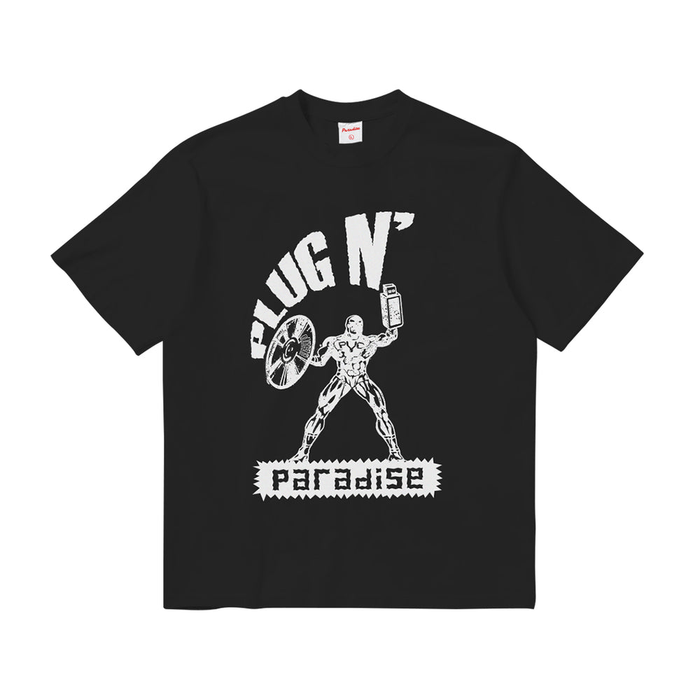 PLUG N' PARADISE TEE BLACK