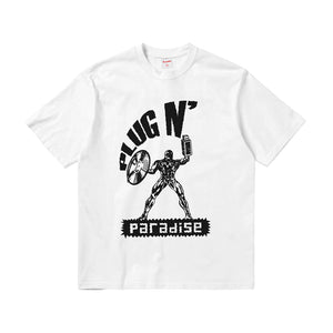 PLUG N' PARADISE TEE WHITE