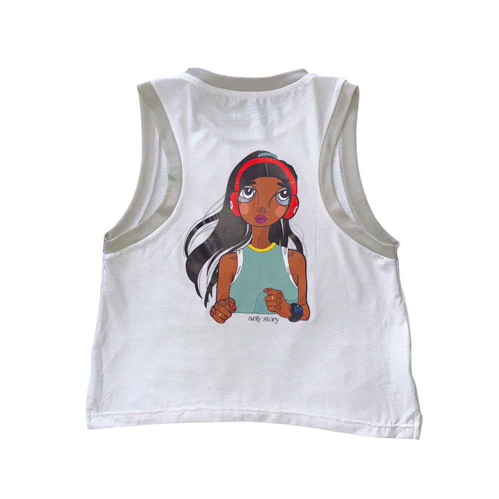 LARi Active x Anty Story – Exclusive Edition Performance Tank White