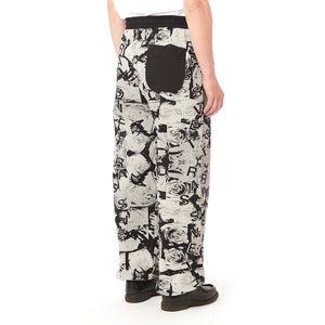 MEN ROSE ALL OVER PRINT JOGGERS KNIT MELANGE