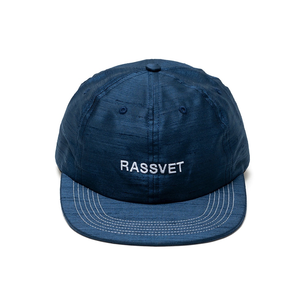 MEN RASSVET LOGO 6-PANEL CAP WOVEN NAVY