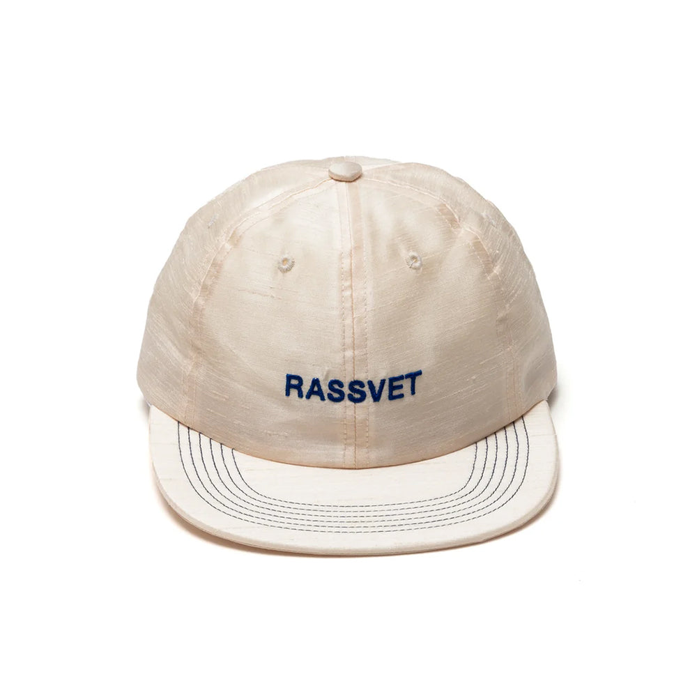 MEN RASSVET LOGO 6-PANEL CAP WOVEN CREME