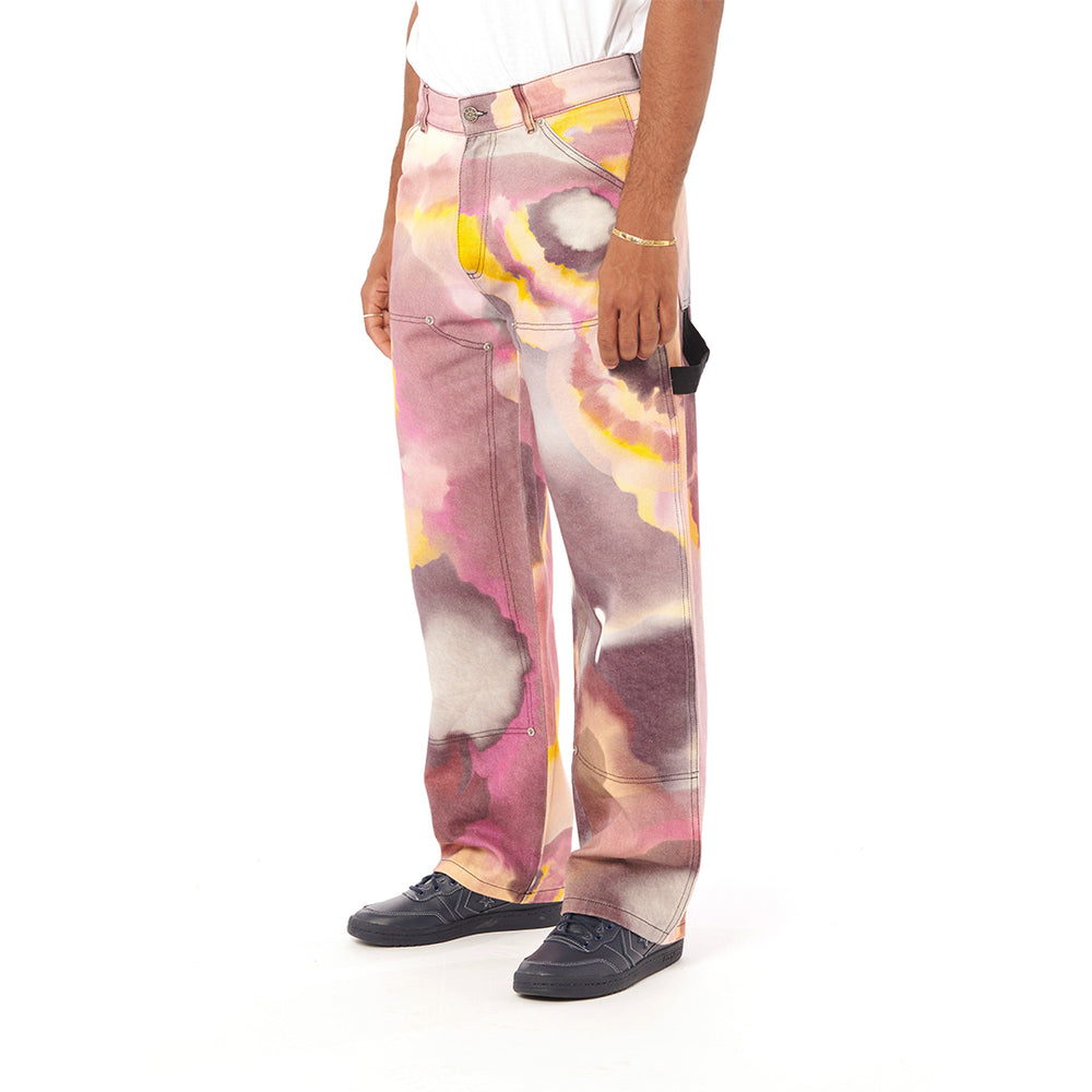 MEN BUTTERFLY DOUBLE KNEE TROUSERS PRINT