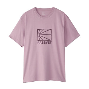 MEN BIG LOGO TEE SHIRT KNIT PINK