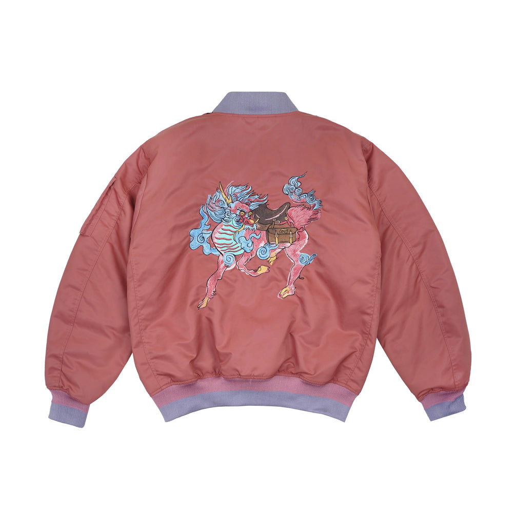 Ryujin Dusty Pink Bomber Jacket