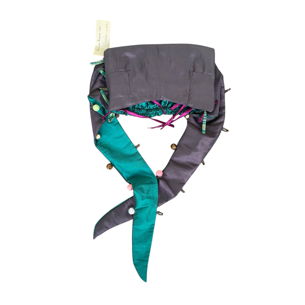 Sadhana Punika Tube Teal & Purple Grey