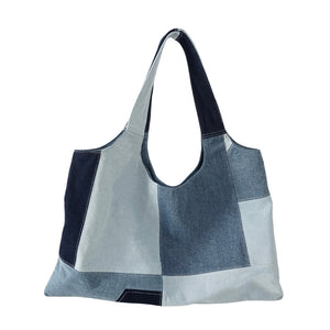 FEELIN' PATCHY BLUE DENIM BAG