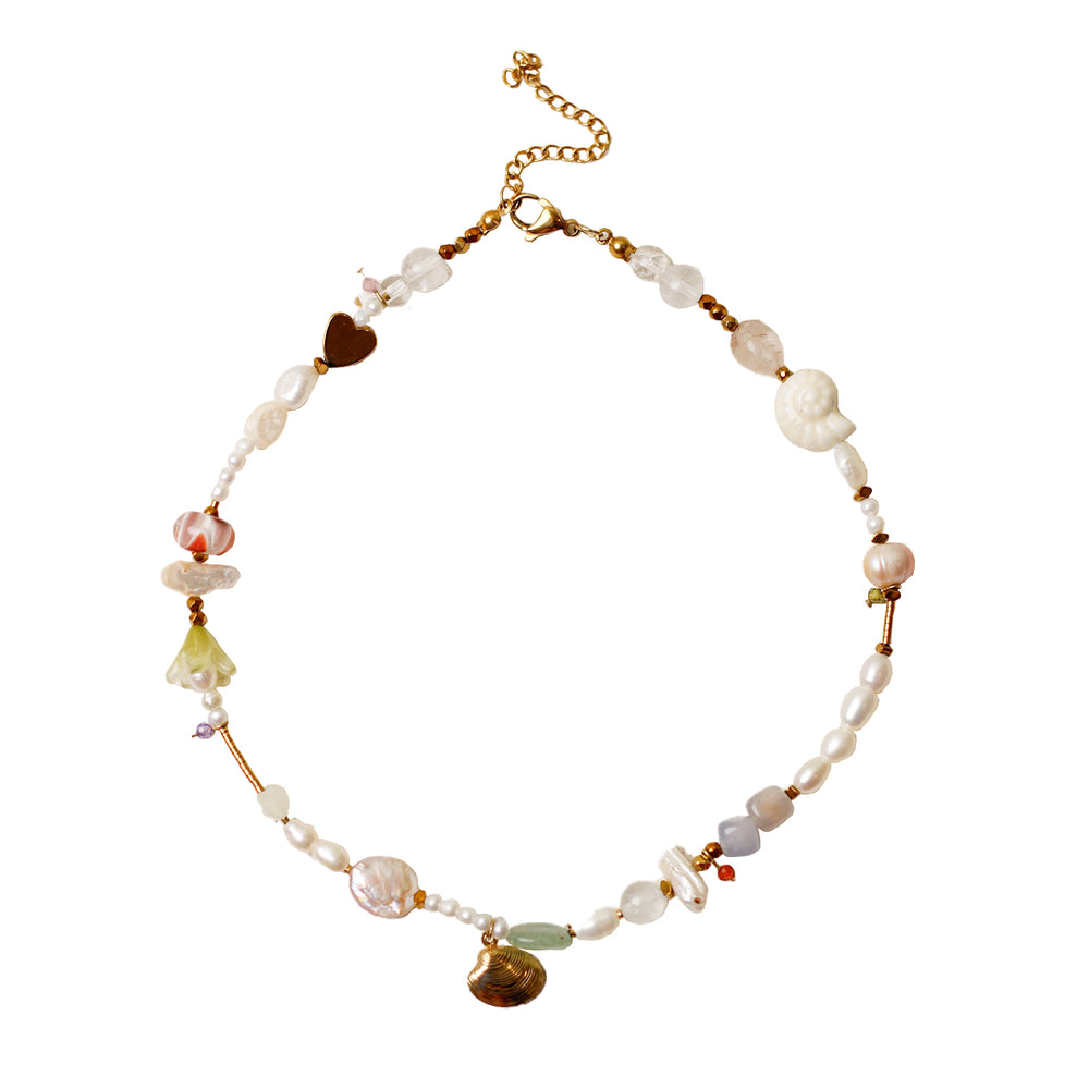 Sorrela white, gold, purple, green, and yellow