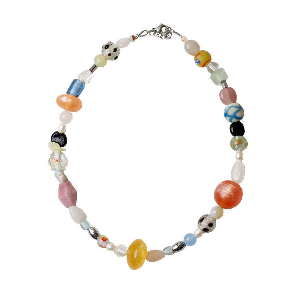 Cova yellow, tangerine, orange, silver, blue, brown, pink, white, clear, and acid green