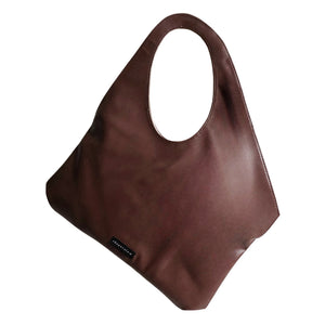 Rectangle Shoulder Bag & Clutch Double Choco