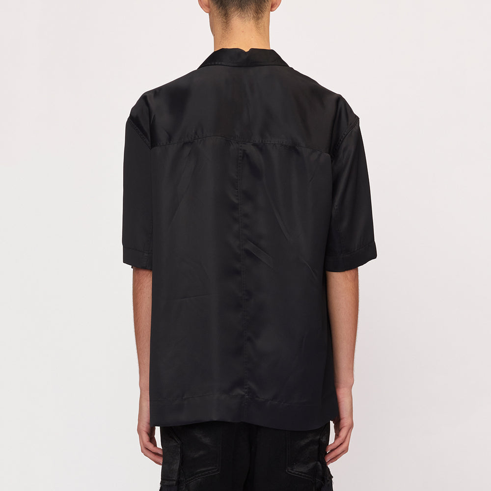 'FULL MOON'' S/S BOX SHIRT BLACK