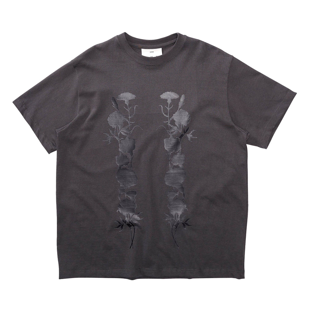 'BLACK FOLIAGE'' STANDARD TEE WASHED BLACK