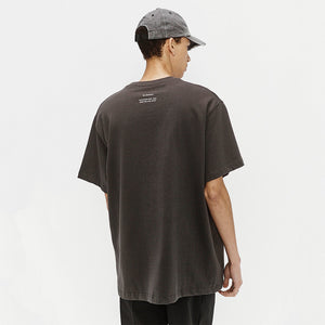 'BLACK FOLIAGE'' STANDARD TEE WASHED BLACK