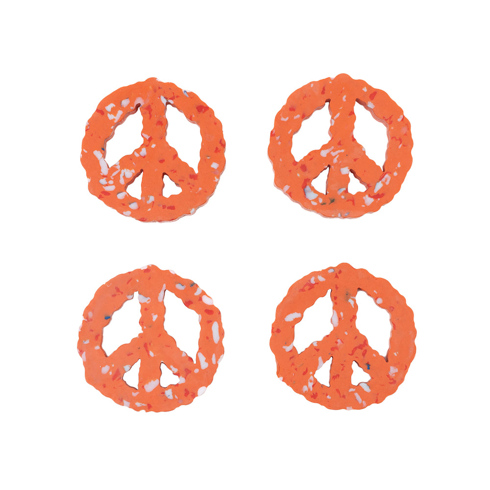 CLOUDED PEACE COASTER SET OF 4 ORANGE