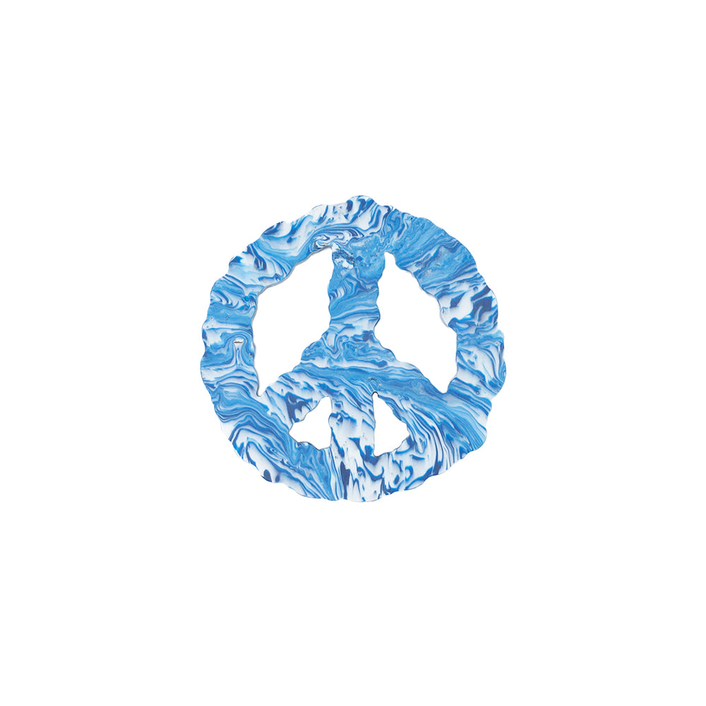 CLOUDED PEACE COASTER SET OF 4 BLUE WAVE