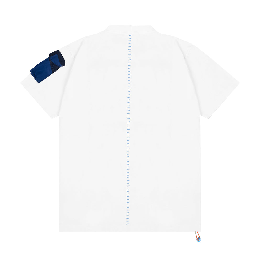 SA X WHR PATCH LOGO T WHITE