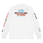 RECYCLING STUDIO LONG SLEEVE T WHITE