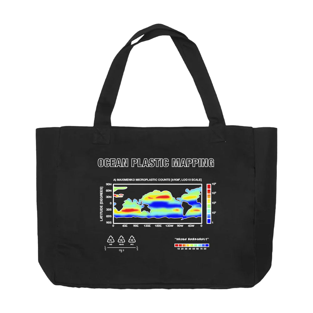 OCEAN MAPPING BAG BLACK