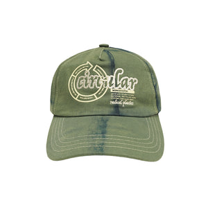 CIRCULAR DESIGN CAP TIE DYE GREEN