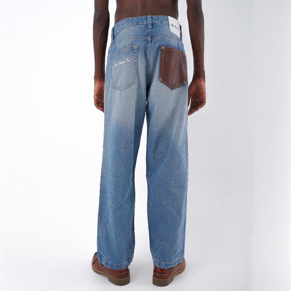 SPLATTERED COWBOY DENIM