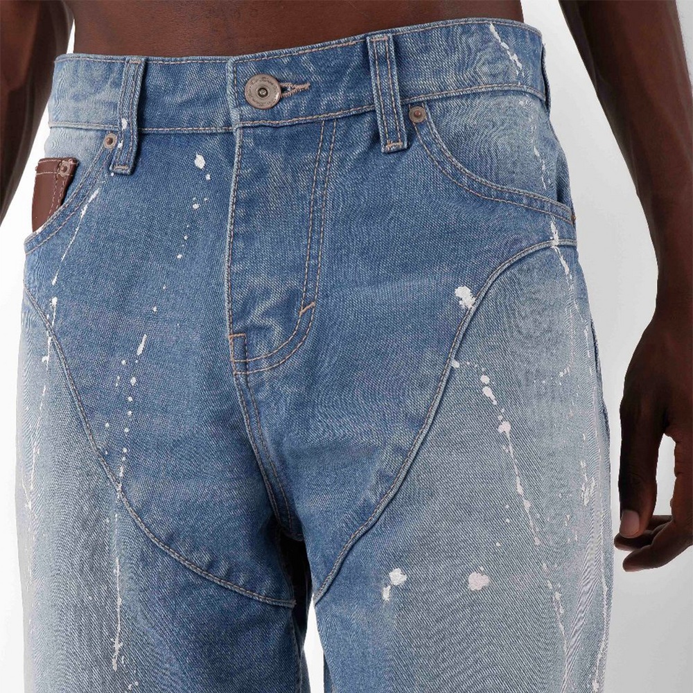 SPLATTERED COWBOY DENIM