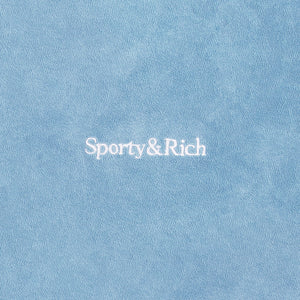 Serif Logo Terry Polo Sky Blue/White