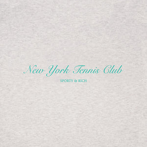 NY Tennis Club T-Shirt Heather Gray/Caribbean