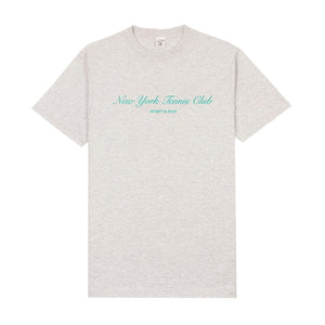 NY Tennis Club T-Shirt Heather Gray/Caribbean