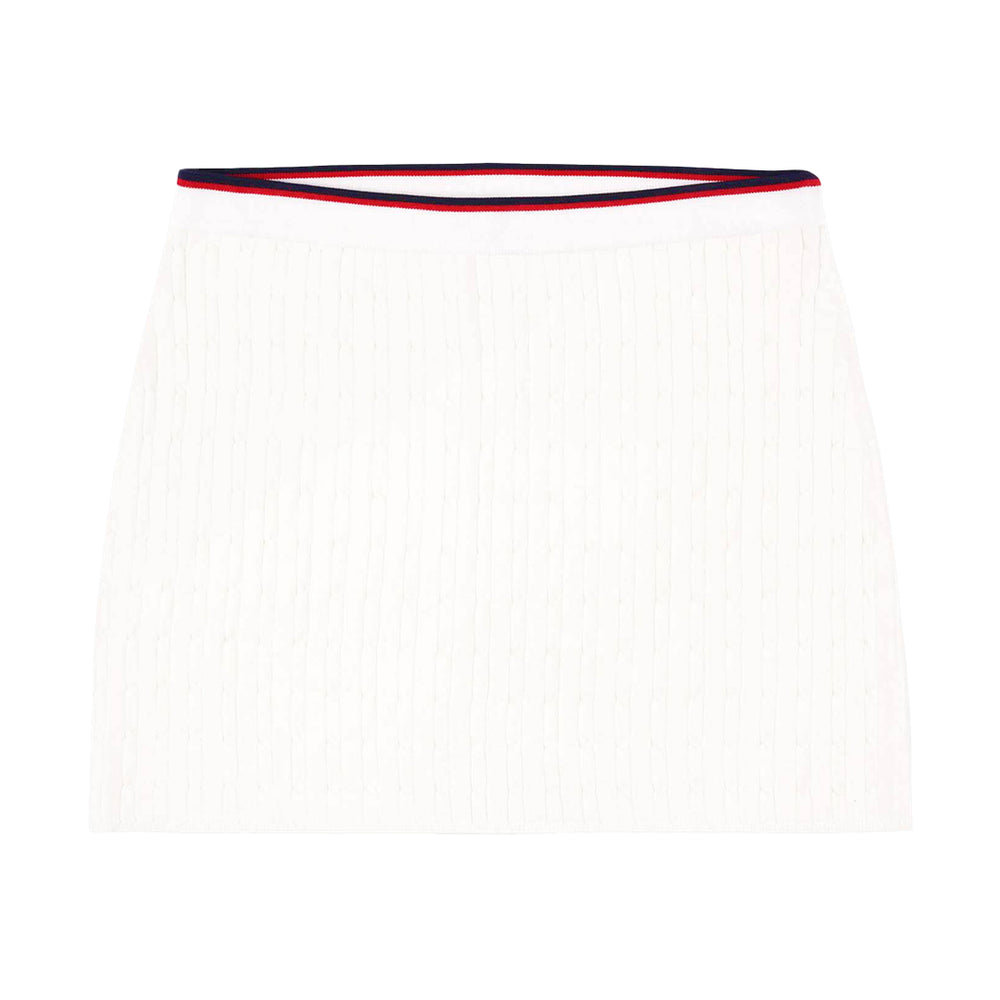 Serif Logo Mini Cable Skirt Off White