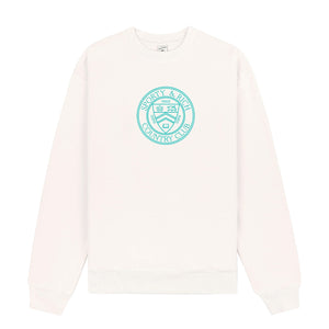 Connecticut Crest Crewneck Coconut/Caribbean