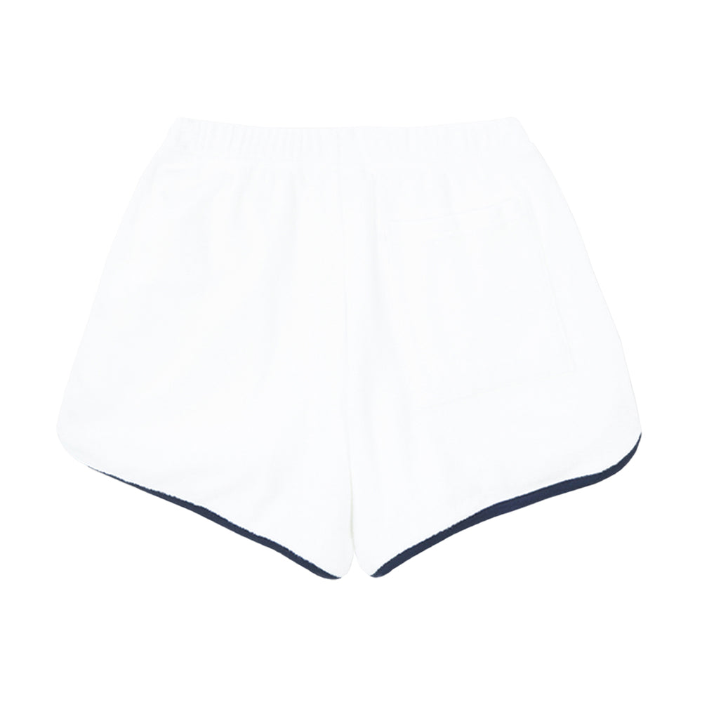 Hotel du Cap Cursive Terry Short White/Navy