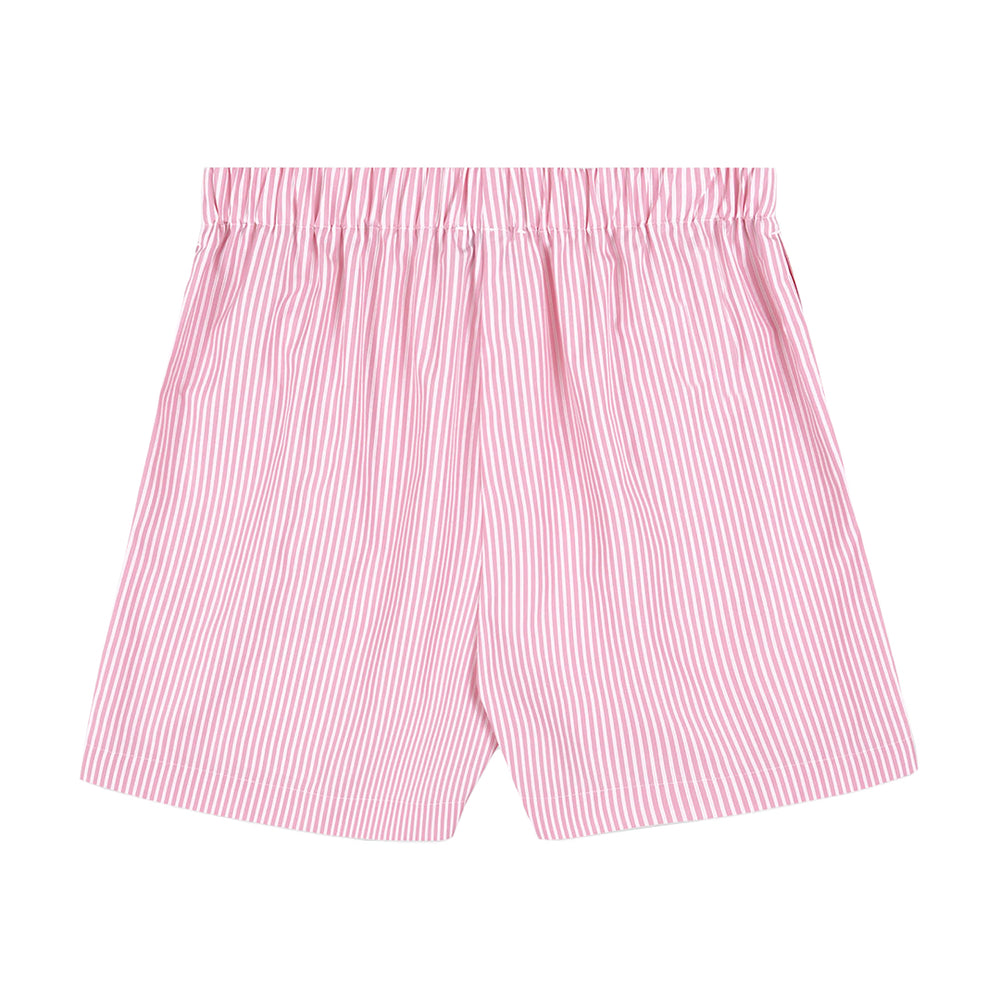 Hotel du Cap Cursive Poplin Short Pink/White Thin Stripe