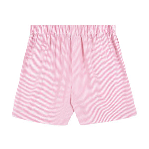 Hotel du Cap Cursive Poplin Short Pink/White Thin Stripe