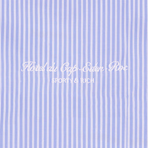 Hotel du Cap Cursive Poplin Short Blue/White Thin Stripe