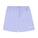 Hotel du Cap Cursive Poplin Short Blue/White Thin Stripe