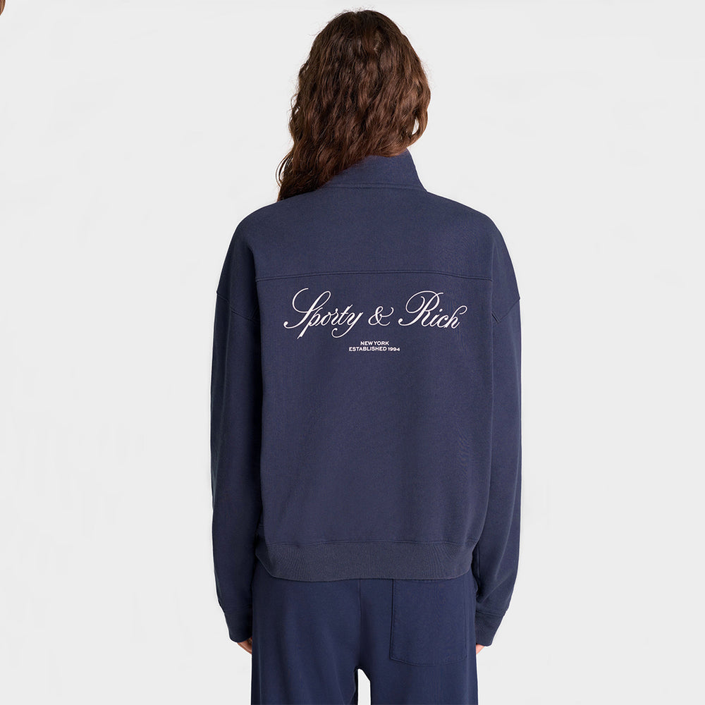 
            
                Load image into Gallery viewer, Vendome Resort Quarter Zip Navy
            
        