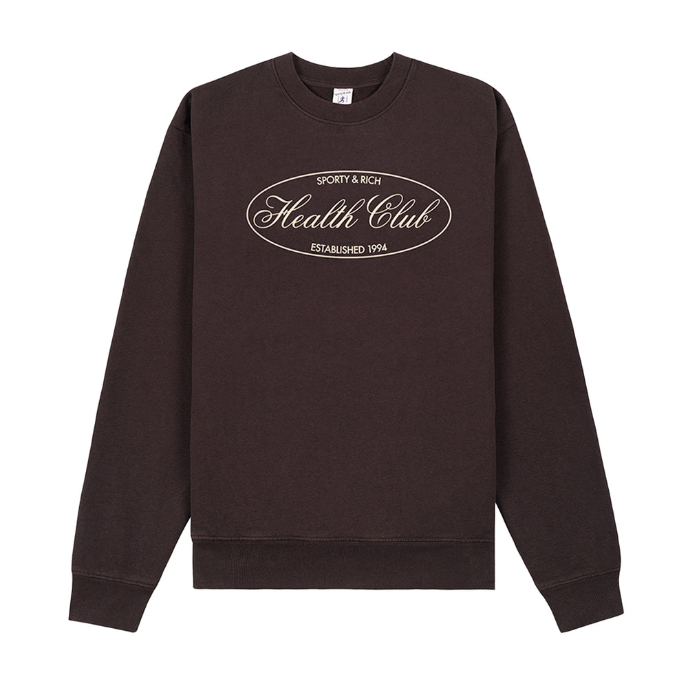 Oval Health Crewneck Chocolate