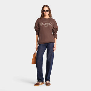 Oval Health Crewneck Chocolate