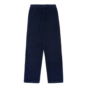 NY Crest Velour Track Pants Navy