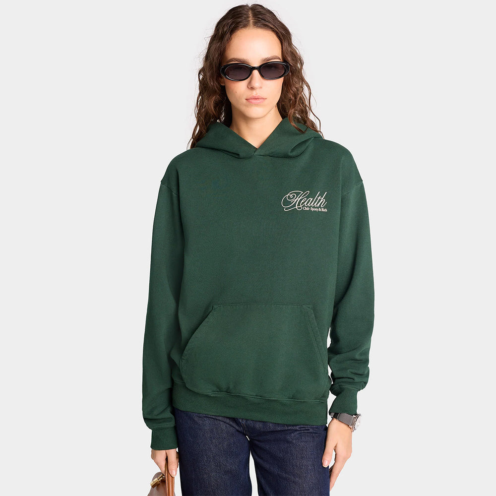Health Script Hoodie Forest