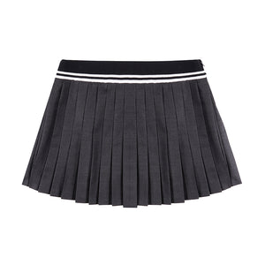 Abigail Pleated Skirt Dark Grey