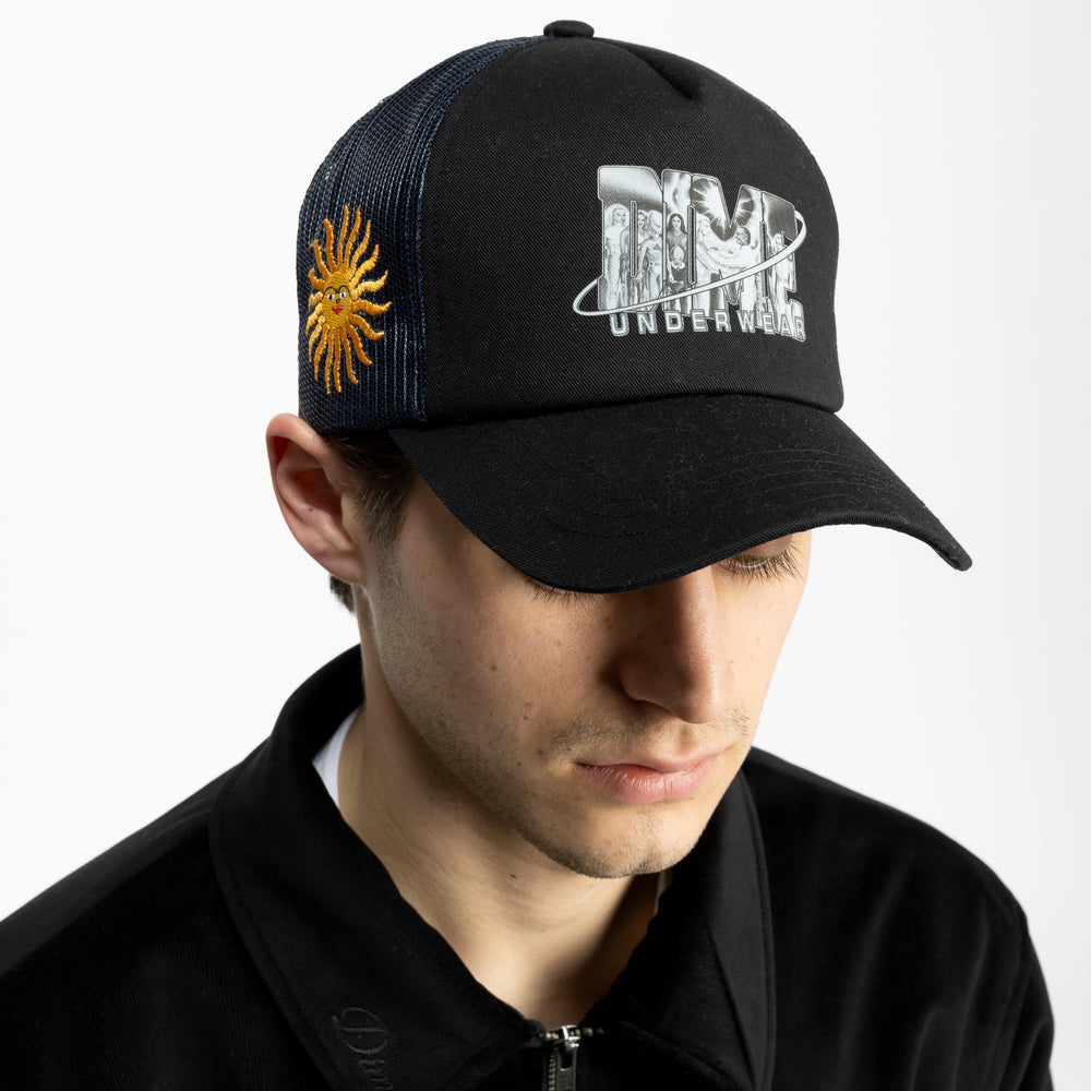Cosmic Trucker Cap Black