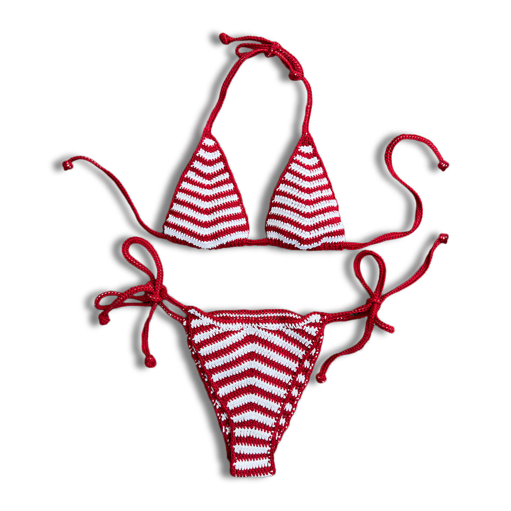 SWEET TREATS CROCHET BIKINI CHERRY COLA