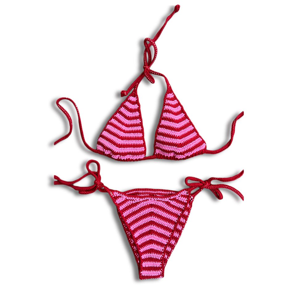 SWEET TREATS CROCHET BIKINI STRAWBERRY SORBET