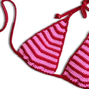 SWEET TREATS CROCHET BIKINI STRAWBERRY SORBET